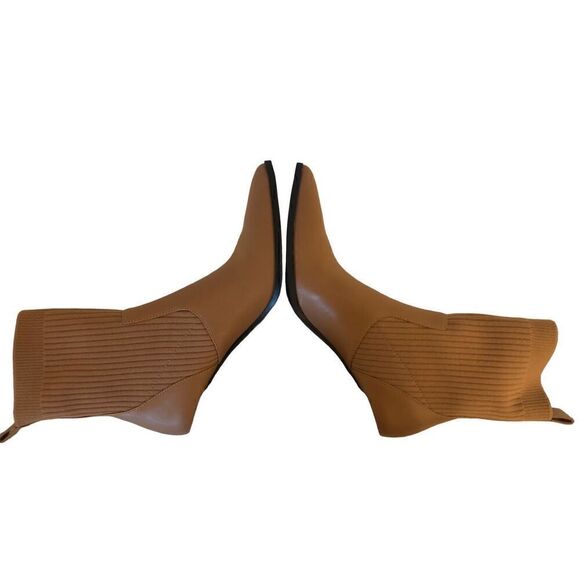 Brand New Open Edit Rafael Pointed Toe Boots Brown Size 9.5 - Picture 12 of 12
